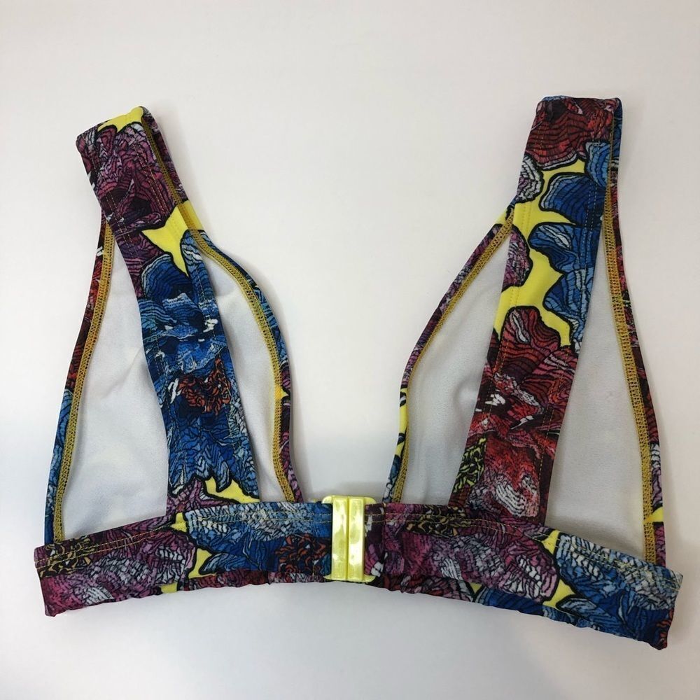 ASOS Swim floral bikini swim top size 6 - Picture 4 of 12